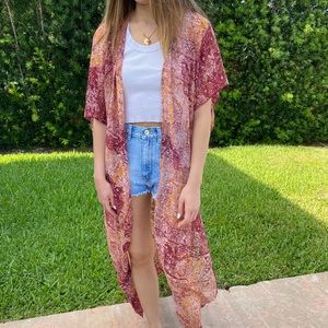 BCBGmaxazria short sleeve kaftan one size fits most  USED once like new NO TAGS